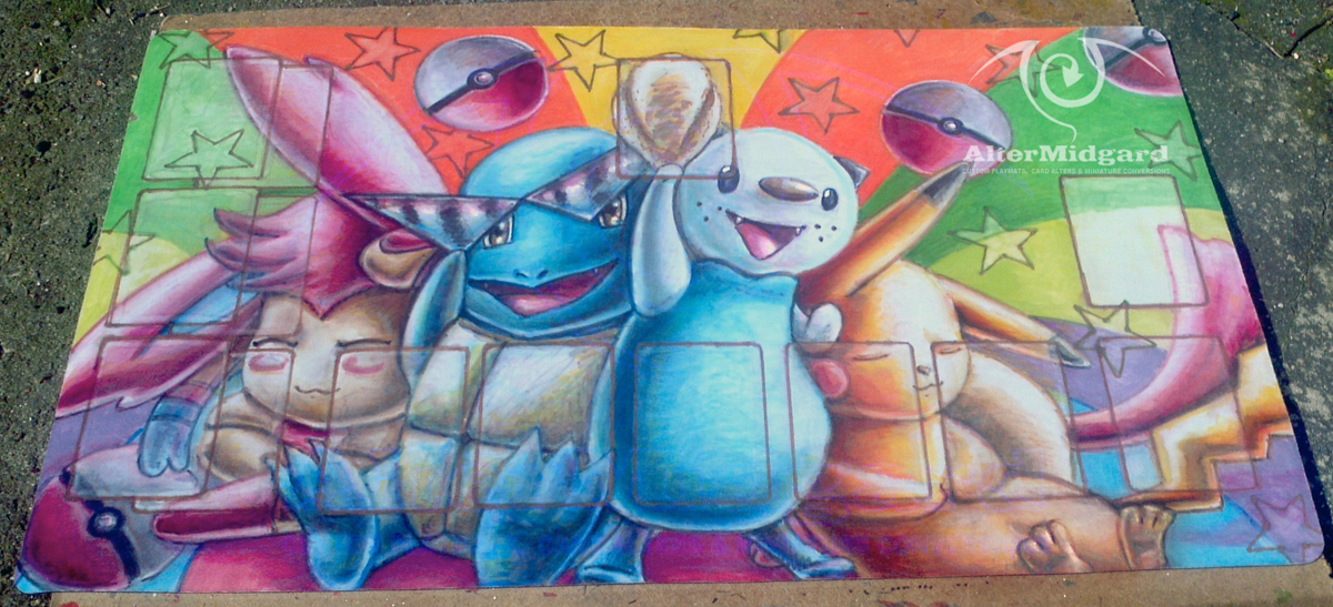 AlterMidgard Custom Playmats: Oshawott Pokemon Custom Playmat